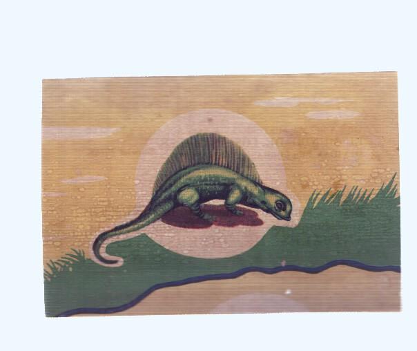 Cromos: de la Selva Misteriosa a los abismos del mar: numero 003: cromo de la lamina Animales de diversas eras