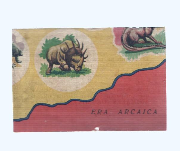 Cromos: de la Selva Misteriosa a los abismos del mar: numero 008: cromo de la lamina Animales de diversas eras