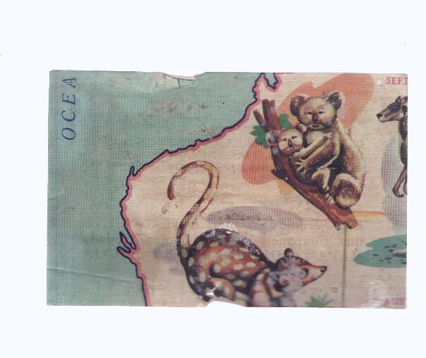 Cromos: de la Selva Misteriosa a los abismos del mar: numero 259: Mapa zoologico de Oceania, parte