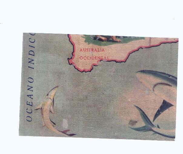 Cromos: de la Selva Misteriosa a los abismos del mar: numero 262: Mapa zoologico de Oceania, parte
