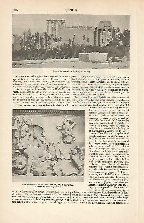 LAMINA ESPASA 6320: Templo de Jupiter en Baalbek Libano