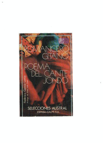 Selecciones Austral: Romancero Gitano- Poema del cante Jondo