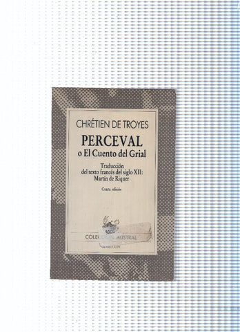 coleccion Austral 1308: Perceval o El Cuento del Grial