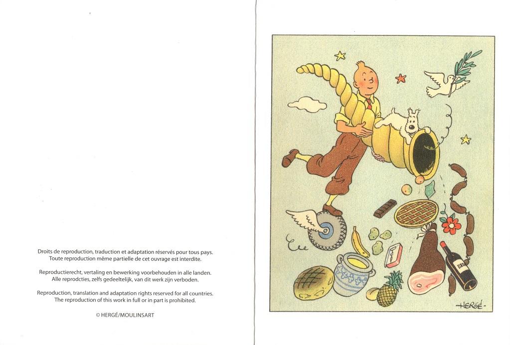 Postal de navidad Tintin y Milu 2011  (ref. #31305)