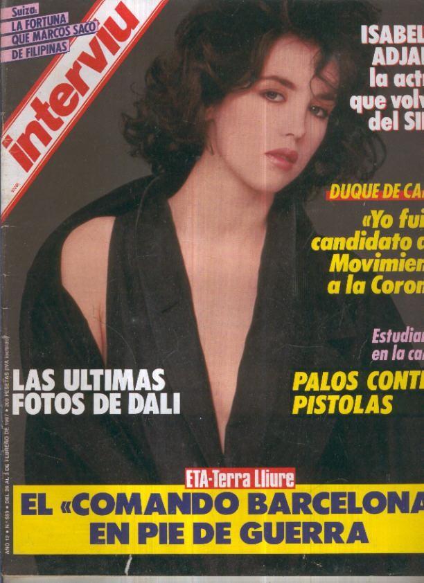 INTERVIU Numero 0559: ISABELLE ADJANI, la actriz que volvio del Sida