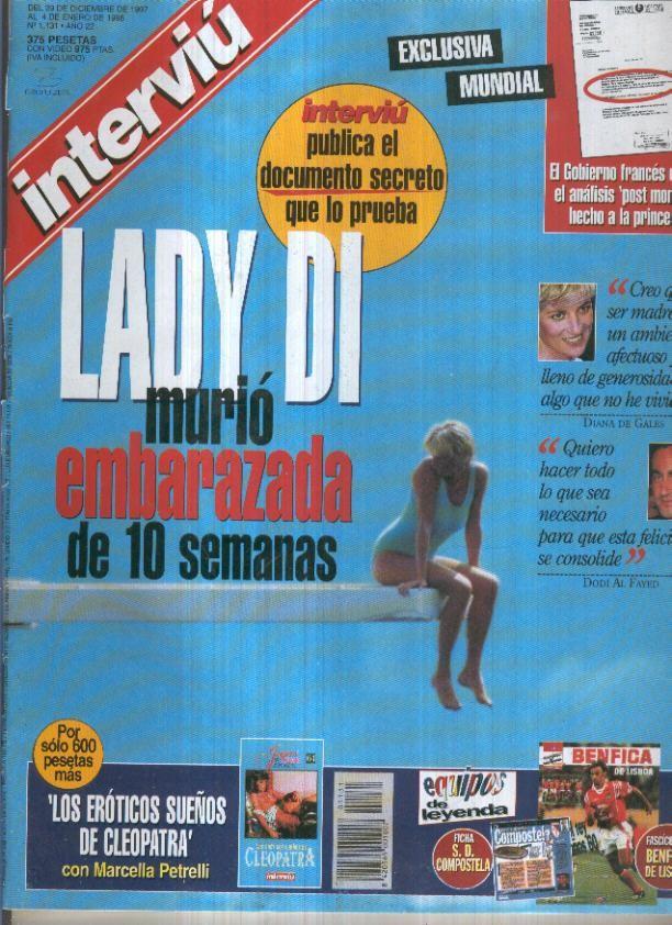 INTERVIU Numero 1131: LADY DI, murio embarazada de 10 semanas (falta cubierta trasera)