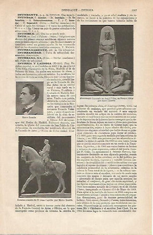 LAMINA ESPASA 20819: Monumento a Angel Velas en Buenos Aires