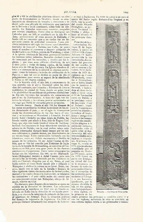 LAMINA ESPASA 20839: La Cruz de Bewcastle Irlanda