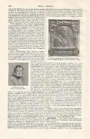 LAMINA ESPASA 20847: Placa de Washington Irving