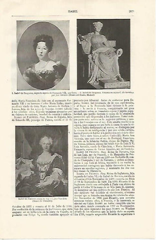 LAMINA ESPASA 20857: Isabel de Braganza
