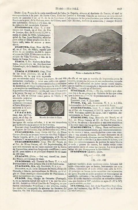 LAMINA ESPASA 20885: Acropolis de Ulises en Itaca Grecia