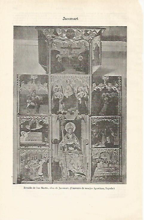 LAMINA ESPASA 20923: Retablo de San Martin en Segorbe