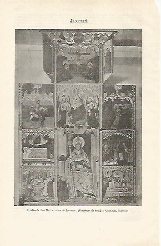 LAMINA ESPASA 20923: Retablo de San Martin en Segorbe