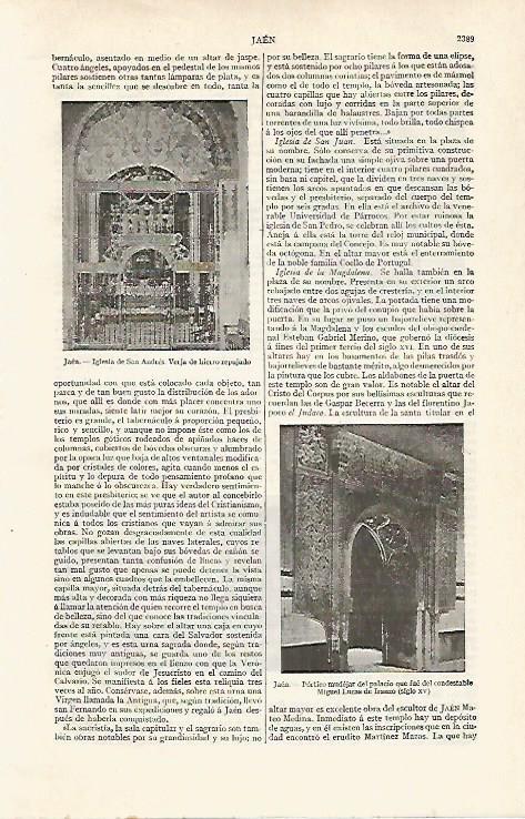 LAMINA ESPASA 20930: Iglesia de San Andres en Jaen