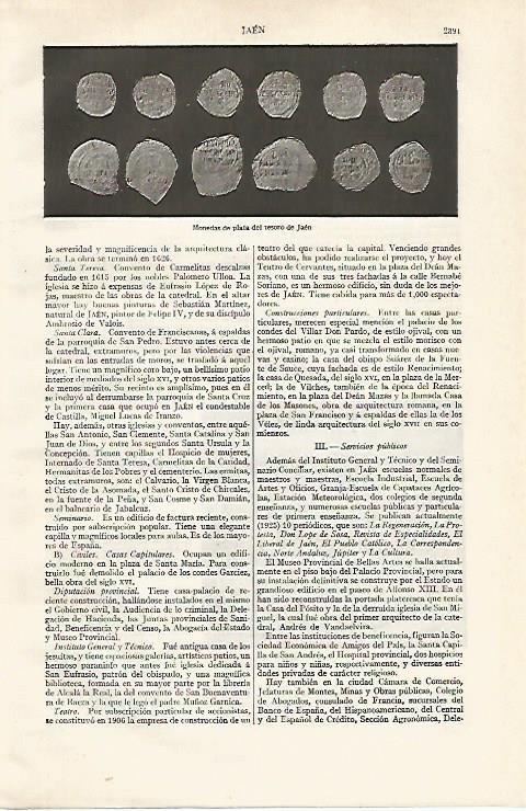 LAMINA ESPASA 20931: Monedas del Tesoro de Jaen