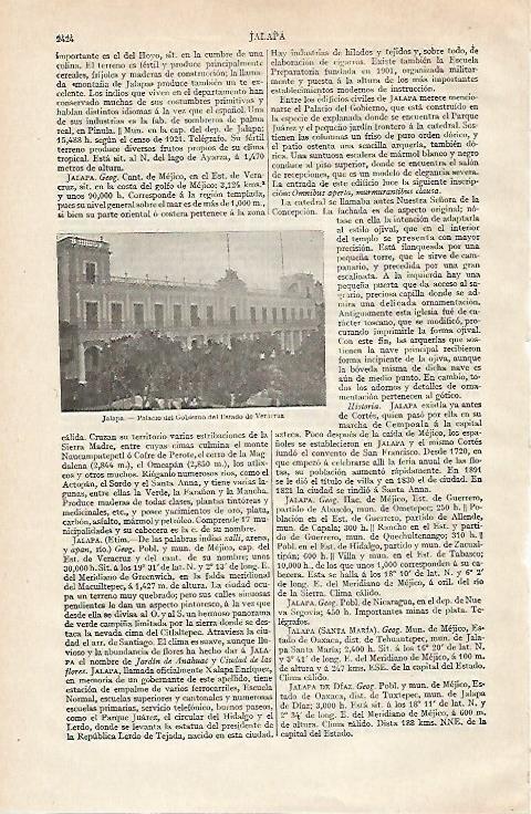 LAMINA ESPASA 20940: Palacio del Gobierno en Veracruz