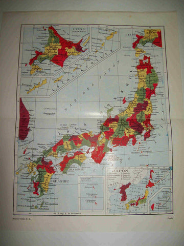 LAMINA ESPASA 20945: Mapa de Japon