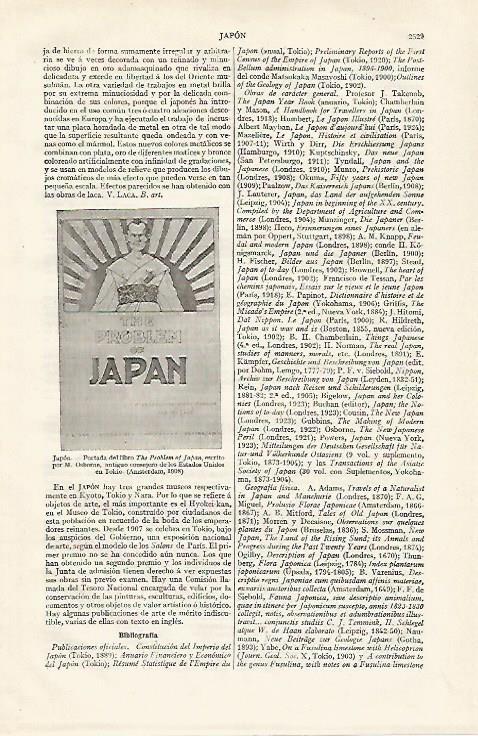LAMINA ESPASA 20970: The Problem of Japan de M. Osborne
