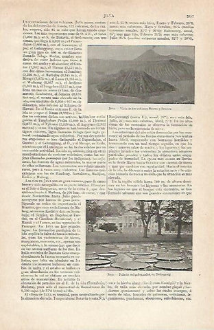 LAMINA ESPASA 21000: Volcanes de Java Indonesia
