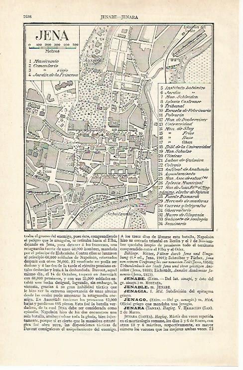 LAMINA ESPASA 21004: Plano de Jena Alemania