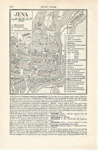 LAMINA ESPASA 21004: Plano de Jena Alemania