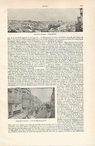 LAMINA ESPASA 21009: Calle Almodovar del Rio en Jerez de la Frontera