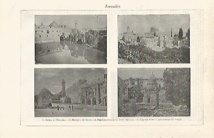 LAMINA ESPASA 21027: Edificios antiguos de Jerusalen