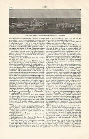 LAMINA ESPASA 21036: Vista de Jesus Maria en Argentina