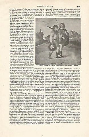 LAMINA ESPASA 21051:David y Jonatas por Cia da Conegliano