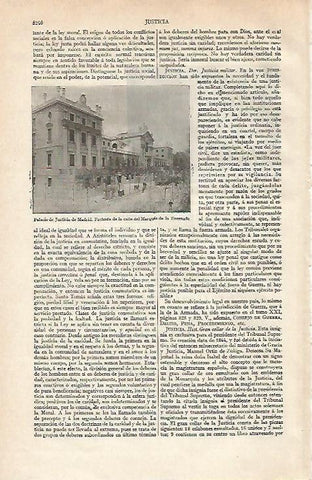 LAMINA ESPASA 21131: Palacio de Justicia de Madrid