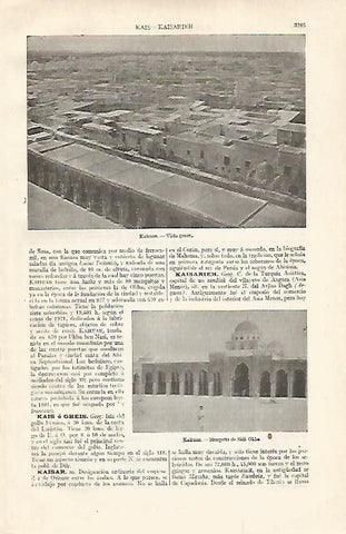 LAMINA ESPASA 21142: Vista de Kairouan Tunez