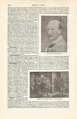 LAMINA ESPASA 21148: Arturo Kampf