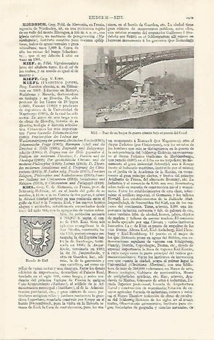 LAMINA ESPASA 21171: Canal de Kiel Alemania
