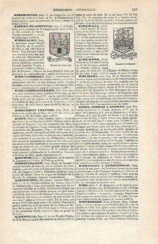 LAMINA ESPASA 21175: Escudo de Kirkcaldy y de Kirkwall