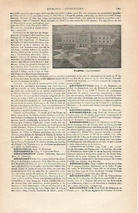 LAMINA ESPASA 21179: Universidad de Konigsberg