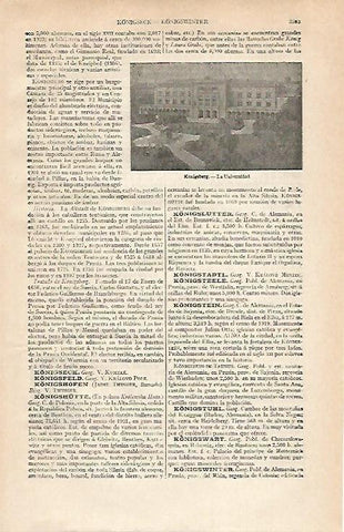 LAMINA ESPASA 21179: Universidad de Konigsberg