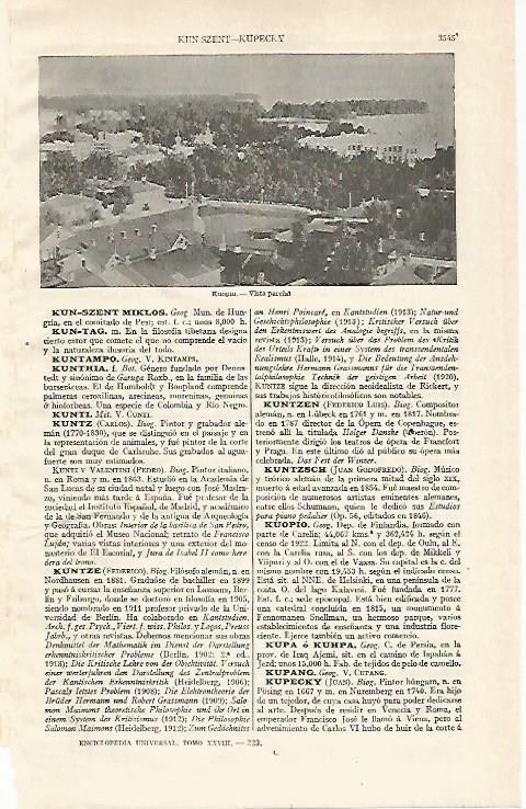 LAMINA ESPASA 21187: Vista de Kuopio Finlandia