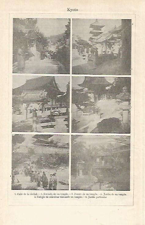 LAMINA ESPASA 21191: Vistas de Kyoto