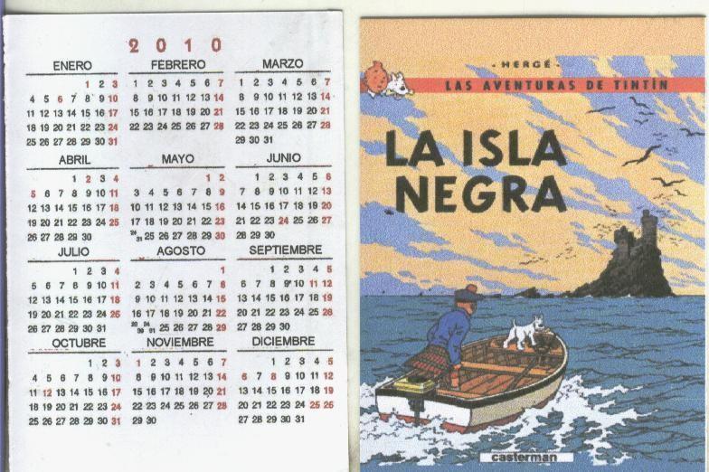 Calendario bolsillo 2010: Tintin: La isla negra