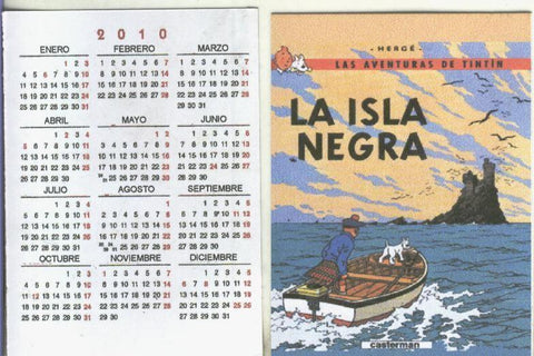 Calendario bolsillo 2010: Tintin: La isla negra