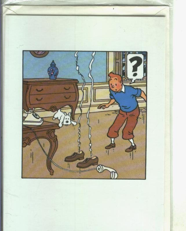 Postal 000280 Tintin: Zapatos 