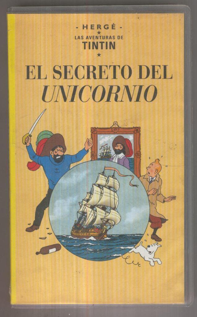 VHS Cine Tintin: EL SECRETO DEL UNICORNIO (1992)
