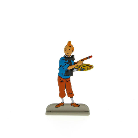 Silueta metalica Tintin peintre (pintor) de Le Petit Vingtieme (ref. #29231)