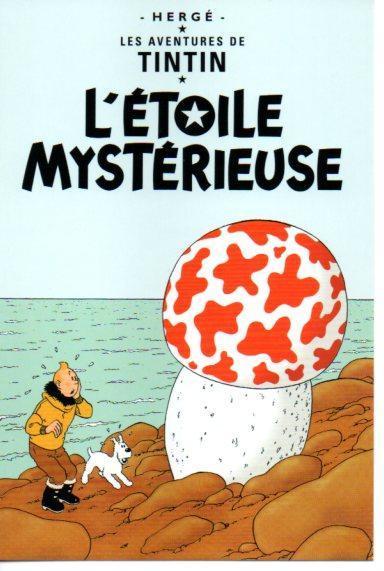 Postal Les aventures de TinTin: L'Etoile mysterieuse 15x10cm (ref. #30078) 
