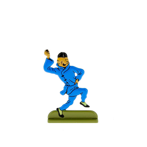 Silueta metalica Tintin bailando en 'el loto azul' (ref. #29200)