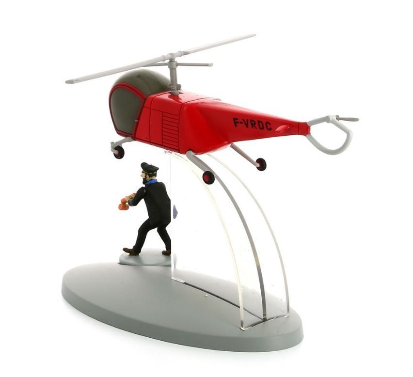 Helicoptero Tintin con figura de Haddock:  helicoptero BORDURIO F-VRDC de "El Asunto Tornasol" 2015 (ref. #29556)