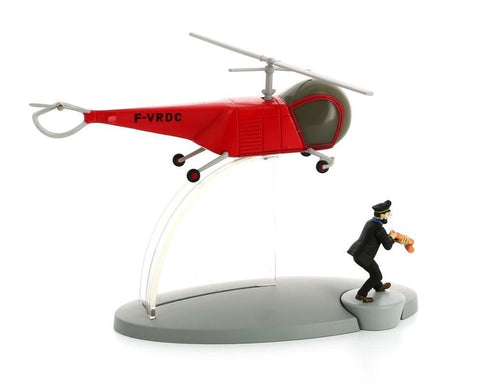 Helicoptero Tintin con figura de Haddock:  helicoptero BORDURIO F-VRDC de "El Asunto Tornasol" 2015 (ref. #29556)