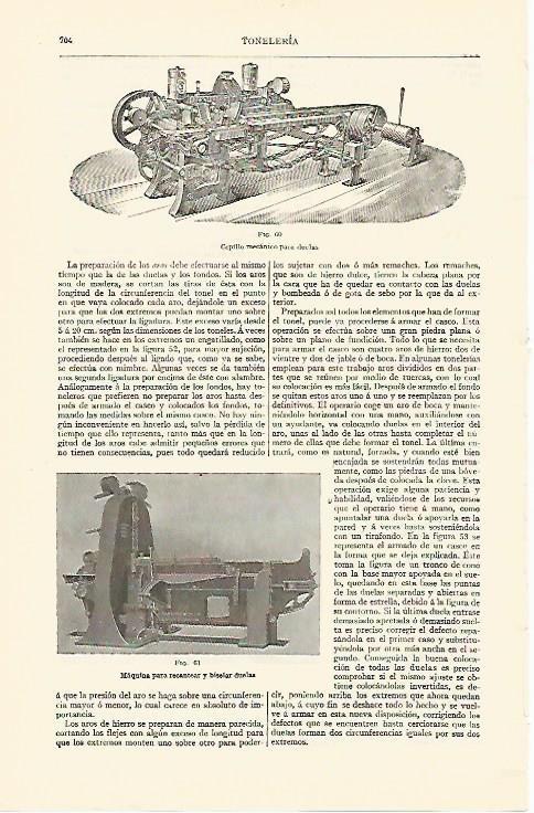 LAMINA ESPASA 1298: Maquinas para duelas