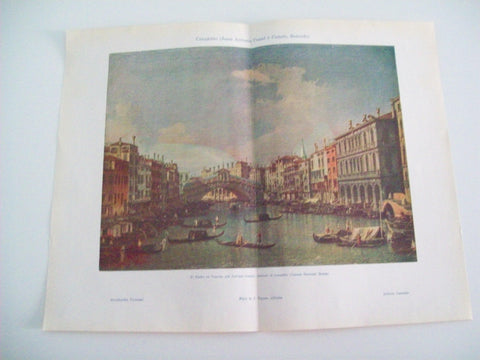 LAMINA ESPASA 4203: El Rialto en Venecia de Canaletto