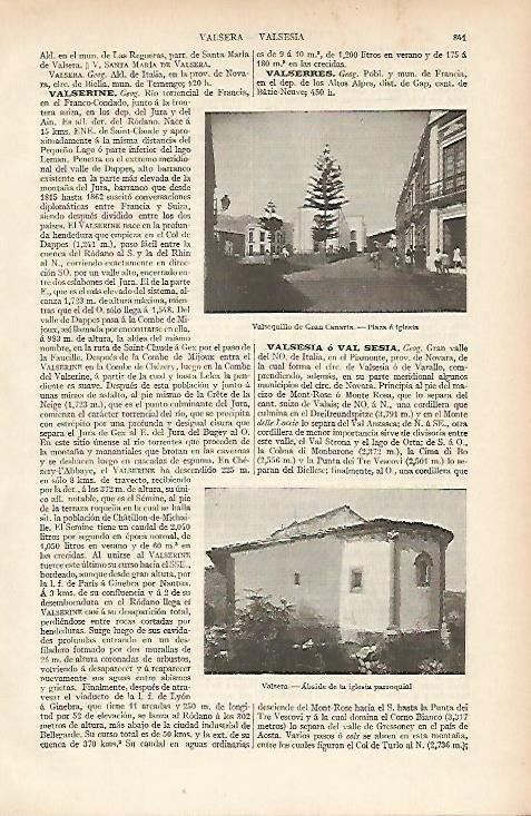 LAMINA ESPASA 4771: Plaza de Valsequillo de Gran Canaria
